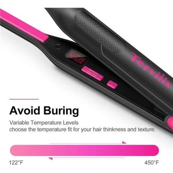 Pencil Flat Iron, Small Flat Irons for Short Hair, Beard and Pixie Cut,3/10 Inch - Picture 2 of 7